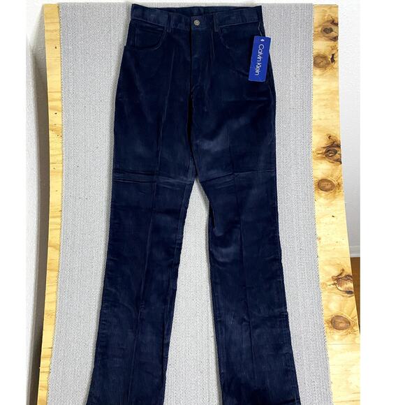 Calvin Klein Vintage Corduroy Pants Mens 33X35 Blueberry Boot Omega Stitch USA - Picture 4 of 16